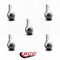 Service Caster 2 Inch Bright Chrome Ball Caster - 7/16 Inch Grip Ring Stem - SCC, 5PK SCC-GR01S20-DCS-BC-71678-5 - alternate 5